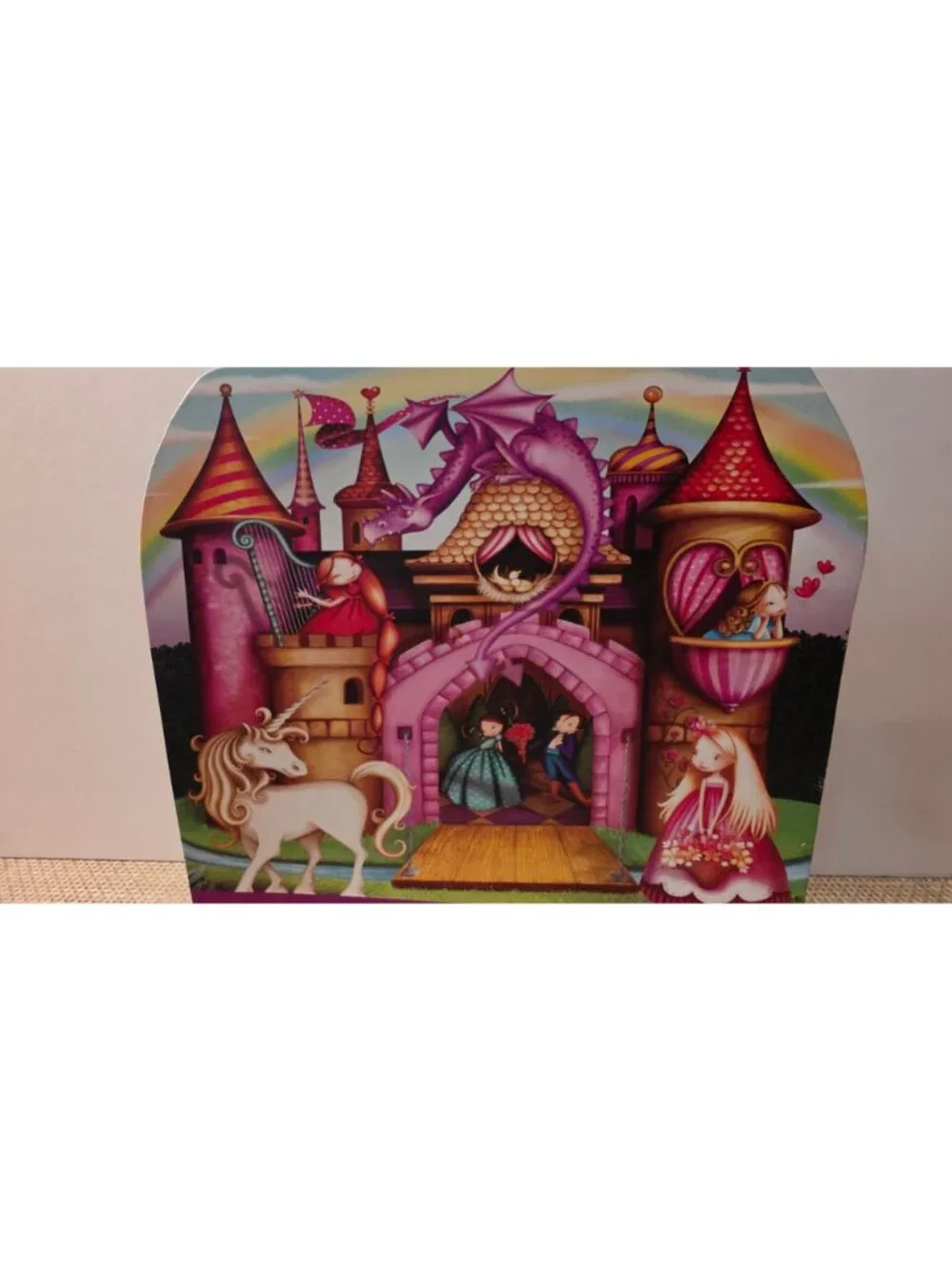 CROCODILE CREEK PRINCESS PALACE FLOOR PUZZLE 32 PC JUMBO KIDS UNICORN DRAGON 3+